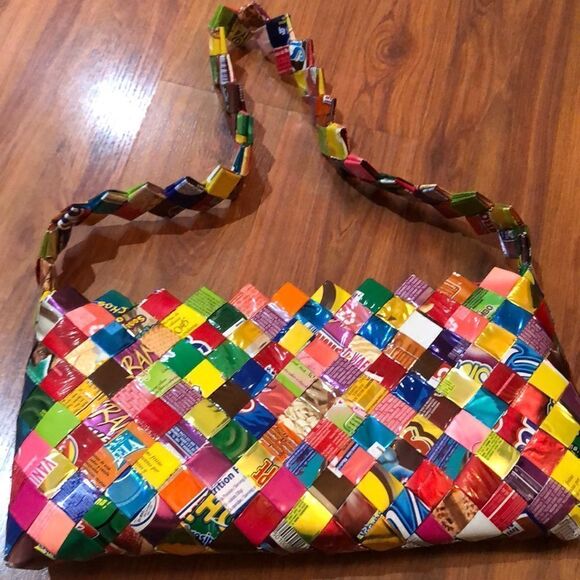 Retro candy wrapper Shoulder bag. - Picture 1 of 10